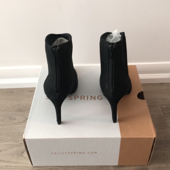 (SOLD)🎉HOST PICK🎉 BNWT CALL IT SPRING Holeman Black suede boots - Picture 6 of 6